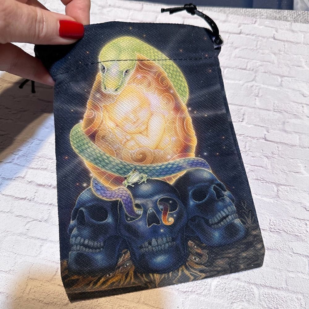 Tarot And Oracle Graphic Drawstring Bag - Picture 3 of 3